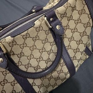 GUCCI CANVAS BOWLING BAG